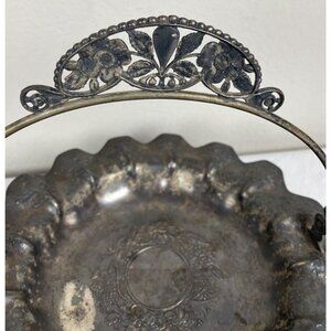 Antique Pairpoint MFG Co Silver Plated Wedding Basket Art Nouveau Victorian 1281